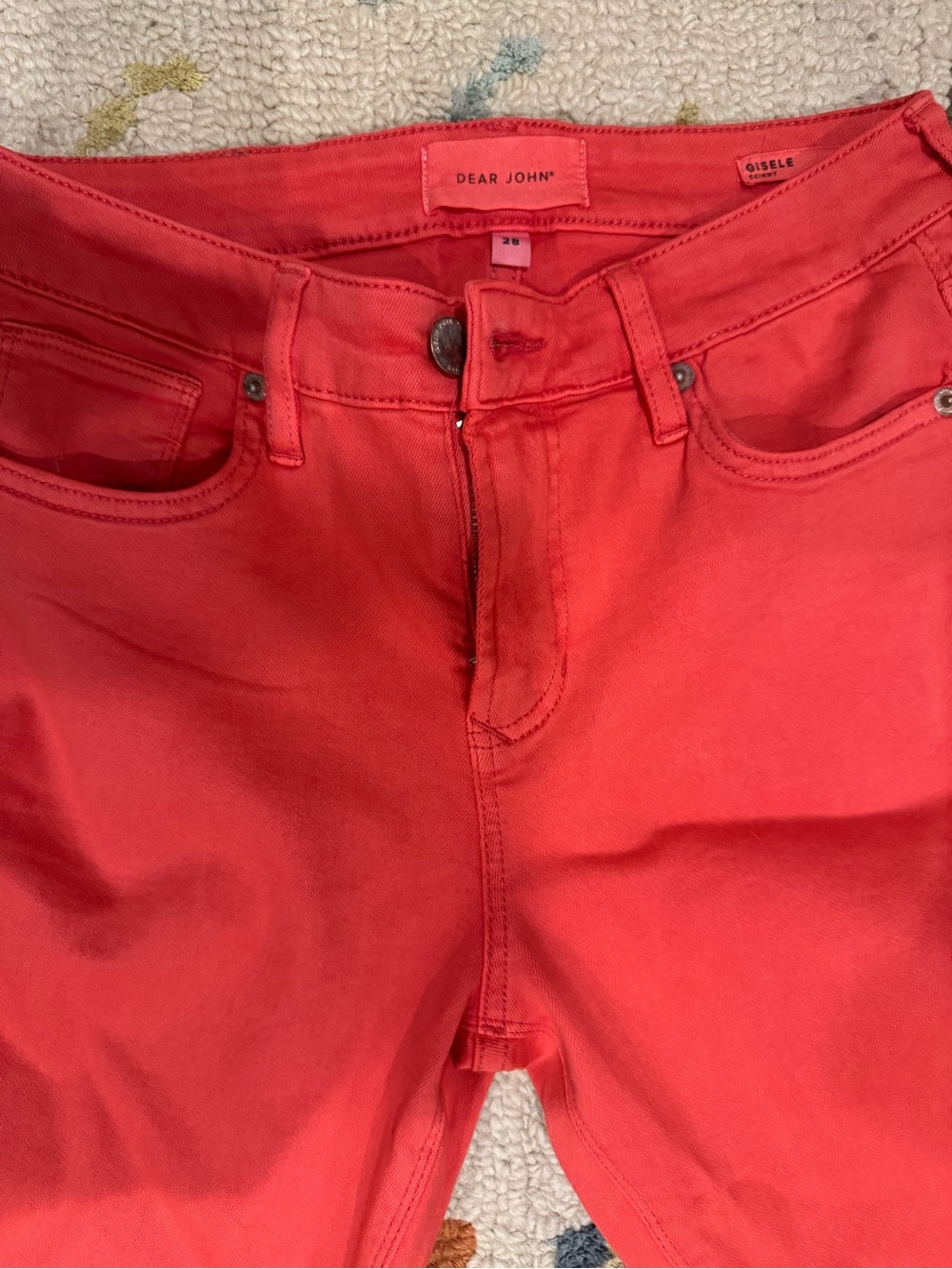 Dear John High-Rise Women’s Jeans in Coral